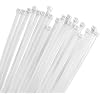 Plastik Kablo Ba  300mm 30cm, Dayan kl  Naylon C rt Kelep e, Beyaz Renk, 100 l  Paket, G l  ve Esnek Kablo D zenleyici, Elektrik, Ev ve Ofis Kullan m   in