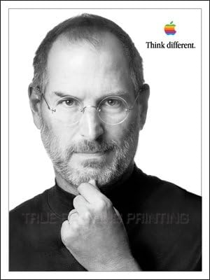 True Beaming iPhone 4S Creator, Steve Jobs Qty.2-9"x12" (Think Different) & Qty.3-6"x11" (. The one who do.) Premium Gloss Posters, 8 Premium Postcards
