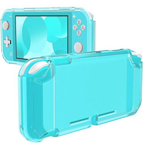 MoKo Cover Compatible with Nintendo Switch Lite, Protective Clear Grip Case TPU Shockproof Durable Frosted Shell Compatible with Nintendo Switch Lite Console - Turquoise