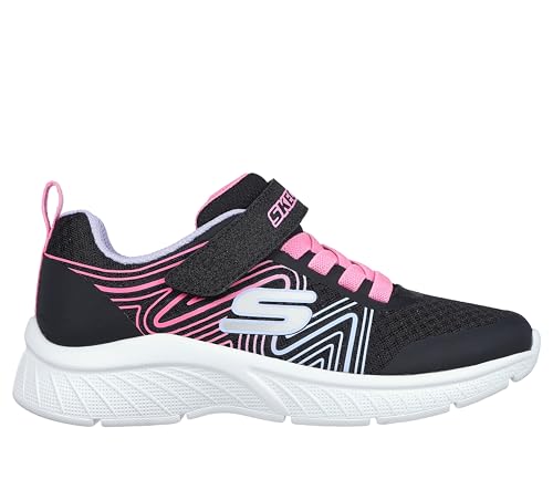 Image of Skechers Girls' Microspec Swirl Sweet | Casual, Lightweight, Machine Washable, Cushioned Insole