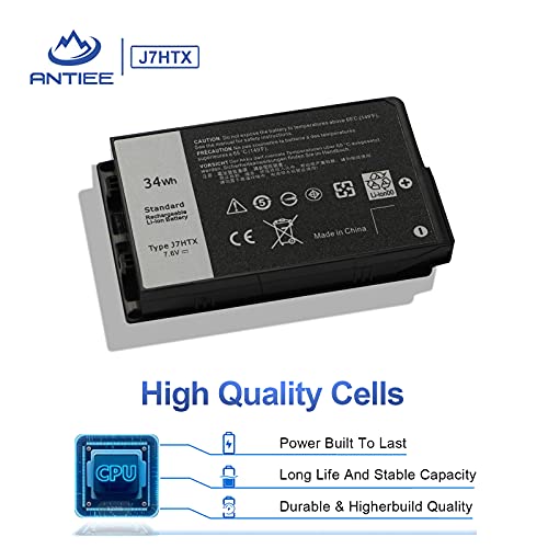 Image of 34Wh J7HTX 7XNTR Battery for Dell Latitude 7202 7212 7220 Rugged Extreme