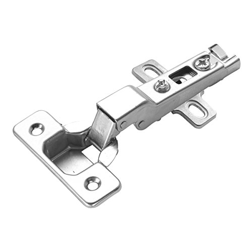 Hickory Hardware P5110-14 Slide-On Full Overlay 105-Degree Frameless Hinge, Bright Nickel #TOP13