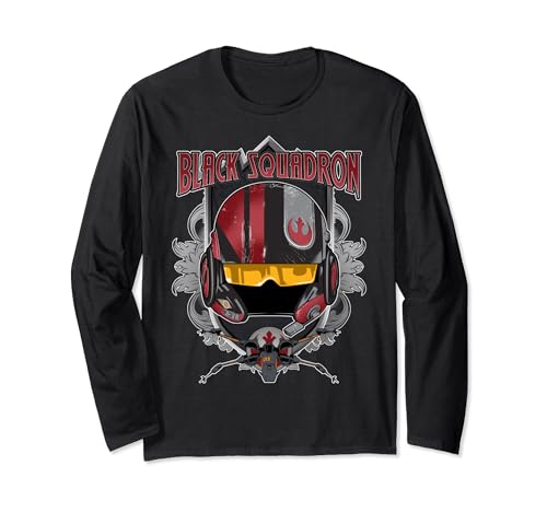 Star Wars Black Squadron Leader t-shirt manches longues coton vêtement homme geek
