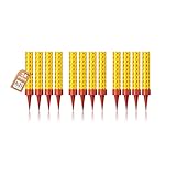 h2i Eissterne | 24 Stück | 30 Sek. Brenndauer | Eisfontäne, Sprühkerze, Wunderkerze - Highlight für Events, Party, Hochzeit, Geburtstag | Tischfeuerwerk & Deko für Flaschen & Torten | Kat F1