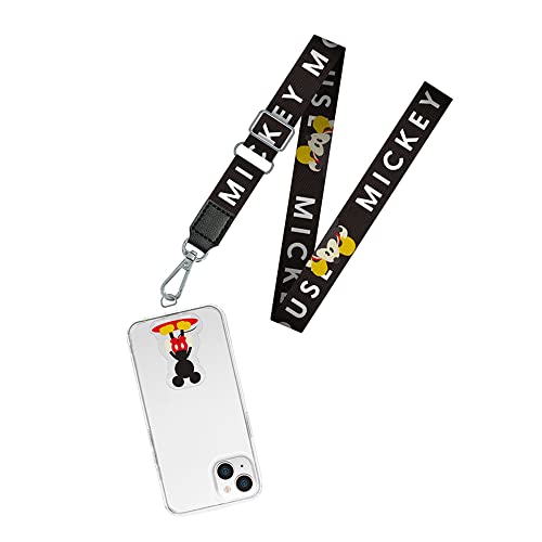 Premium Style ストラップホルダー付 ショルダーストラップ ミッキーマウス ミッキー ディズニー キャラクター PG-DSDST01MKY