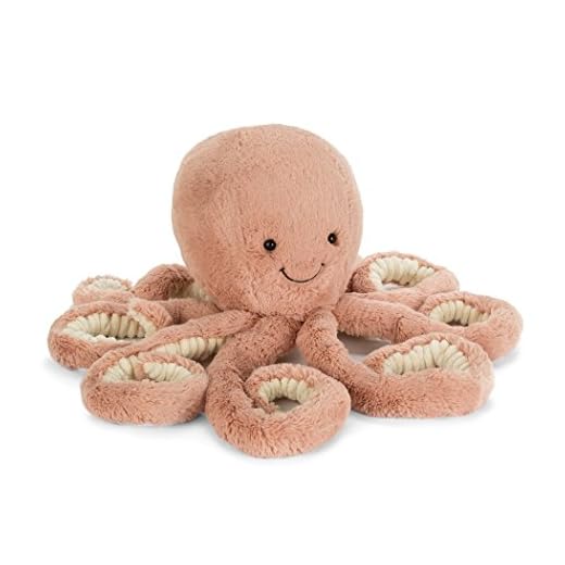 Jellycat Odell Octopus Stuffed Animal, Little 10.5 inches | Ocean and Sea Plush Toy | Classic Children's Gift