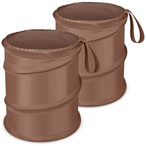 Kincown Car Trash Can, 2 Packs Mini Car Garbage Can, Collapsible Trash Bin