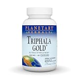 Planetary Herbals Triphala Gold 550mg, Cleanser for GI Tract Wellness, 60 Vegetarian Capsules
