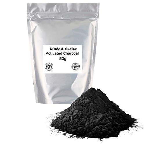 Activated Charcoal Powder 100% Pure Food Grade Natural Coconut Shells 25g-1kg Free P&P (50g)