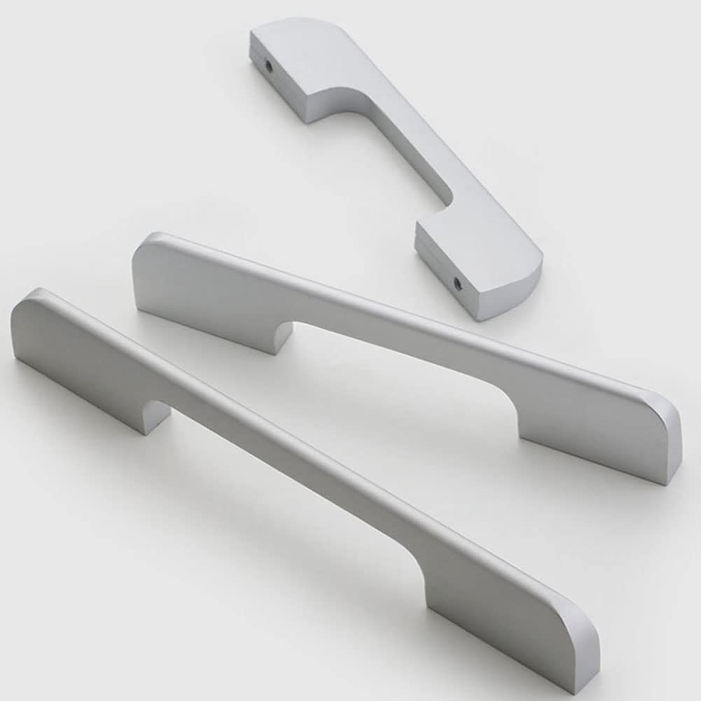 2 Stück Schrankgriffe Silber Stangengriff Möbelgriffe, Schublade Knöpfe Küchengriffe Eisenware Türgriff, Edelstahl Kleiderschranktürgriff, für Schranktür (960mm)