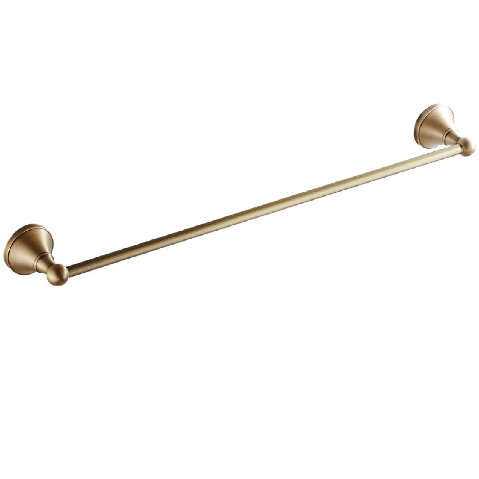 Fanjubei Antique Color 50Cm Single Pole Towel Bar Brass Shower Room Antique Towel Rack Single Pole,