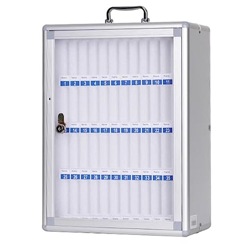 Gabinete de almacenamiento para teléfono móvil, caja de gestión de teléfonos celulares de 48 bits para aula, oficina y laboratorio, armario plateado seguro para personal y estudiantes