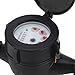 Hamwesh Water Flow Meter, DN15 Drying Flow Meter with Magnetic Coupling Transmission for Indoor Use