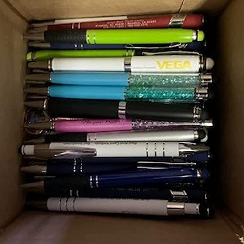 DG Collection (5lb Box Approx. 200-250 pens) Assorted Retractable Ballpoint Pens Office Ink Pen Supplies Big Bulk Lot