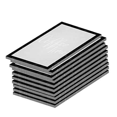 PRICARO Doodles Lot de 10 bloc-notes magnétiques Noir A7