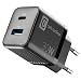 Produktbild Cellularline | Multipower Micro Netzladegerät | Super Fast Charger 30W mit 2 USB-C-Anschlüssen - ausgestattet mit Gan-Technologie - Kompatibel mit Smartphones, iPhone, Tablets, iPad und MacBook