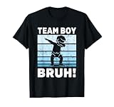 Family Team Boy Bruh Gender Reveal Party Announcement T-Shirt