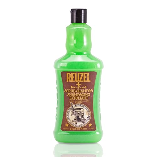 Reuzel Scrub Shampoo - Deeply Cleanses - Perfect For Maintaining A Healthy Scalp - Invigorating And Exfoliating Formula - Perfect For Infrequent Shampooer To Remove Excess Product - 33.81 Oz