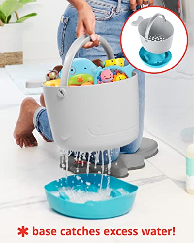 Image of Skip Hop Baby Bath Toy Filled Bucket, Bath Toy & Bucket Gift Set, Grey
