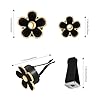 Xiciki 6 Pcs Daisy Flower Car Air Fresheners, Car Air Freshener for Women, Auto Air Fresheners Vent Clip, Cute Auto Air Freshener Clip Accessories, Automobile Decorations (black) #1