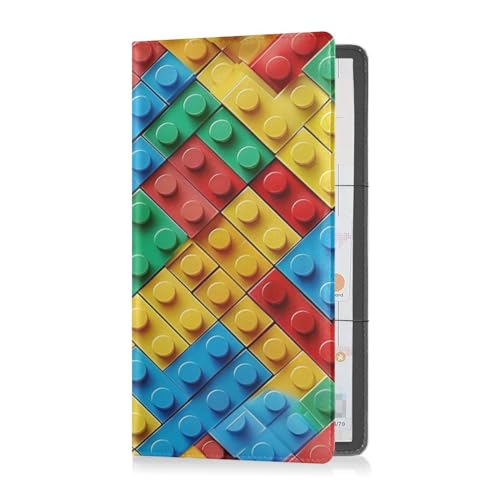 Porta carte di credito pelle premium per da da auto e assicurazione unisex perfetto per da da auto per documenti essenziali patente di guida colorati Multi 1 size