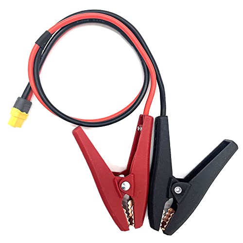 Image of Jump Starter Cable Booster Clamp Cable Replacement Alligator Clamp Booster Battery Clips XT60H Connector with 12 AWG Wire