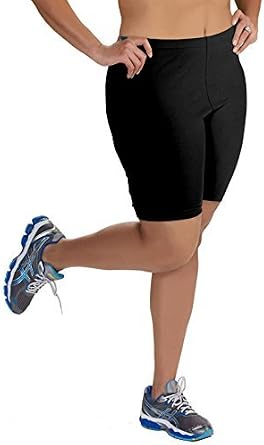 Plus Size Cotton Bike Shorts - Charcoal 
