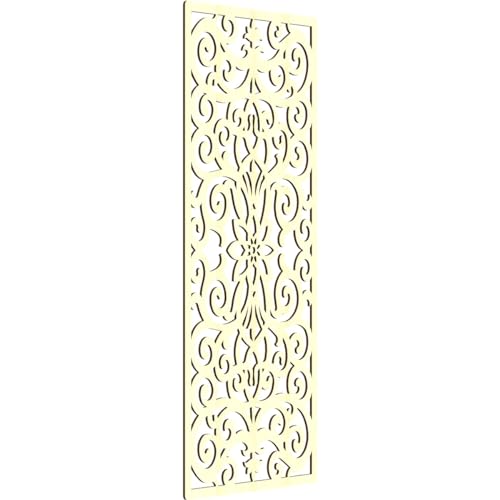 Image of Buel Decorative Pierced Fretwork Wood Wall Panels, 33 3 /8 inchW x 84 3 /8 inchH x 3 /8 inchT, Alder