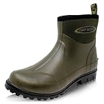 Dirt Boots Unisex Adults Neoprene Wellington Garden Wellies Stable Yard Ankle Mucker Boots (10 UK Men, Green, numeric_10)
