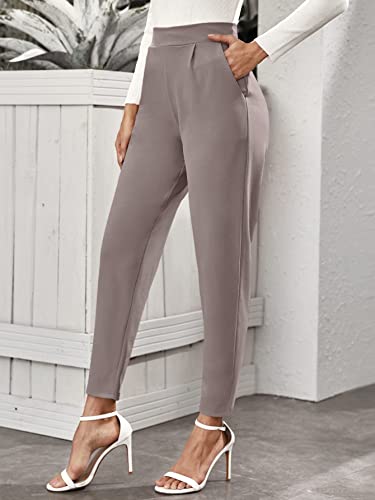 Image of Noelia Women's Pants Work Office Trousers Tapered Slim Fit Formal Style