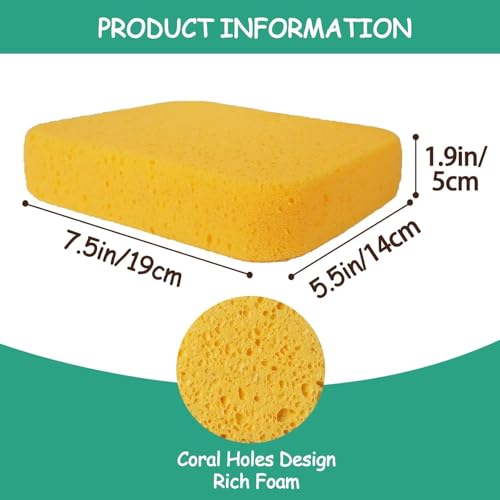 image for WAFJAMF 1 Pack Extra Large Cleaning Sponges (7.5