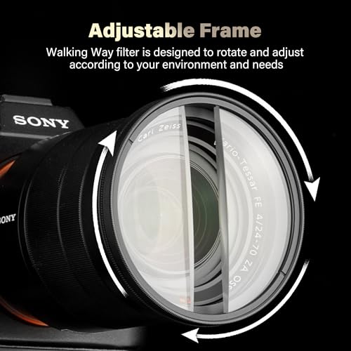 WalkingWay Center Field Split-Dioptrien Prismenfilter 82mm K9 Optikglas mit Unschärfe- und Wiederholungseffekten