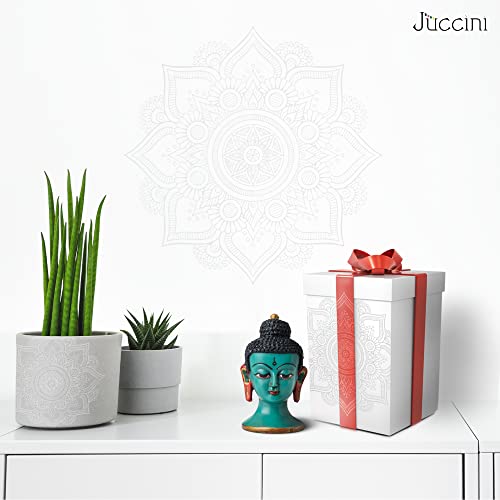 Juccini Buddha Head Statue For Home Decor, Spiritual Zen Buddha Head Figurine, Calming Meditation Statue, Buddhist Religious For Meditation Altar Table, Spiritual Living Room #TOP6