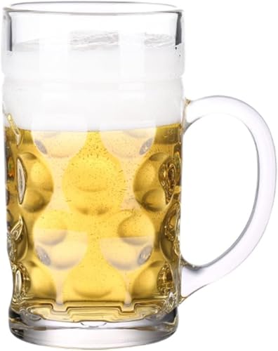 Boccale da birra in vetro personalizzato Boccali da birra Boccali in vetro con manico Bicchieri da birra grandi da 35 once Bicchieri da birra Bicchieri da bere 1 litro Boccali da pub Boccale da birra