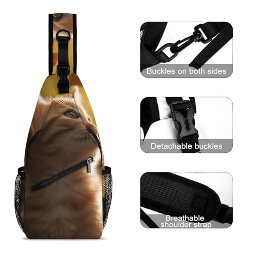 Mochila bandolera deportiva casual para senderismo miniatura 3