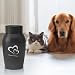 UOCAI Urne Hund Tierurnen für Hunde Katze Haustierurne Edelstahl mit Stift Katzenurne Schwarz, Tragbare Hundeurne Haustier-Gedenkurne Tierurne Katzenurnen für Zuhause Urnen Urn für Hunde Katzen