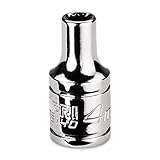 Capri Tools 4 mm Shallow Socket, 1/4 in. Drive, 12-point, Metric