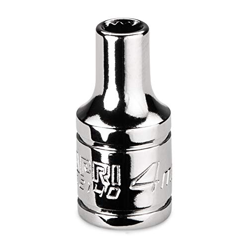 Image of Capri Tools 4 mm Shallow Socket, 1 /4 in. Drive, 12-point, Metric