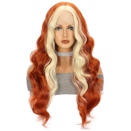 Perruque grande vague dégradée pour femme avec coupe longue bouclée