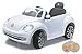 Produktbild Jamara 460220 - Ride-on VW Beetle weiß 27MHz 6V - Leistungsstarker Antriebsmotor und Akku, Ultra-Gripp Gummiring am Antriebsrad, LED-Scheinwerfer, Fahrertür lässt sich öffnen, Hupe und Sound
