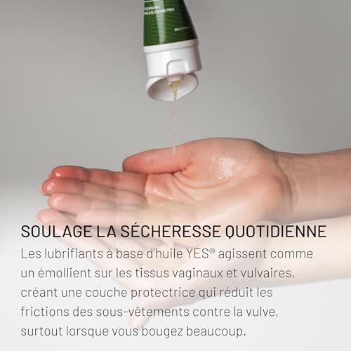 YES OB Organic Natural Plant-Oil Based Personal Lubricant 140ml for Women (Hypoallergenic, Intimate Moisturizer, Massage Oil)