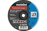 METABO 616279000 - Disco de desbaste para amoladora angular Flexiamant Super A24-T Metal y fundición embutido Ø 230 x 6 x 22,22 mm (Envase de 10 Ud)