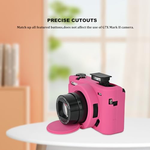 Funda silicona ultrafina para Canon G7X Mark II roja rosa - Fernando Cortés Funda silicona ultrafina para Canon G7X Mark II roja rosa - Fernando Cortés