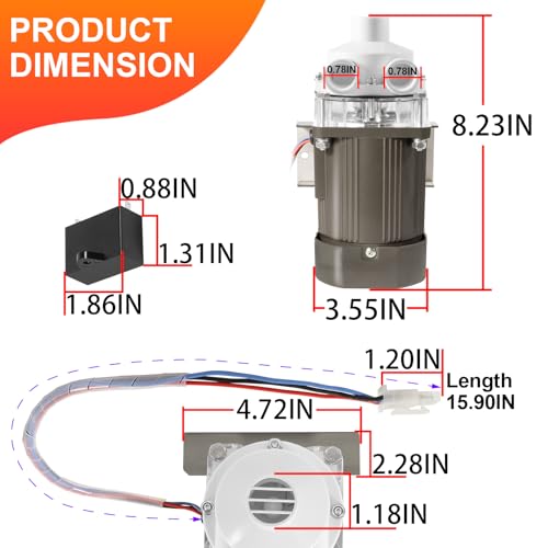 Motor de reemplazo para máquina de hielo YMT S-0731 miniatura 6