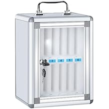 Phone Locker, Wall Mounted Cell Phones Storage Cabinet Cell Phones Locker Box with Handle for Office Classroom Gym21x19x28cm/8x7x11in
