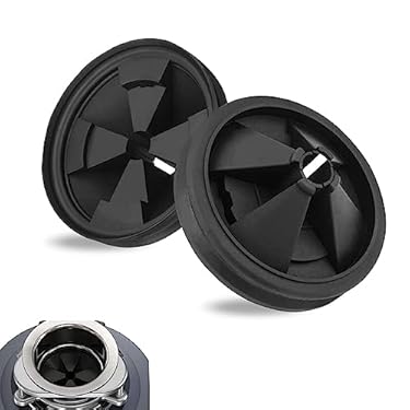 AMAZON - Upgrade Your Garbage Disposal with Our High-Quality Sink Baffle,Prevents Splashing, Reduces Noise,and Easy to Install(Black, 2pc)