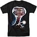 Trevco Men's E.T. The Extra-Terrestrial Short Sleeve T-Shirt, Portrait Black, Small