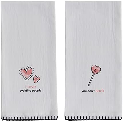 Split P I Love Avoiding People Dishtowel Bundle of 2 image 4