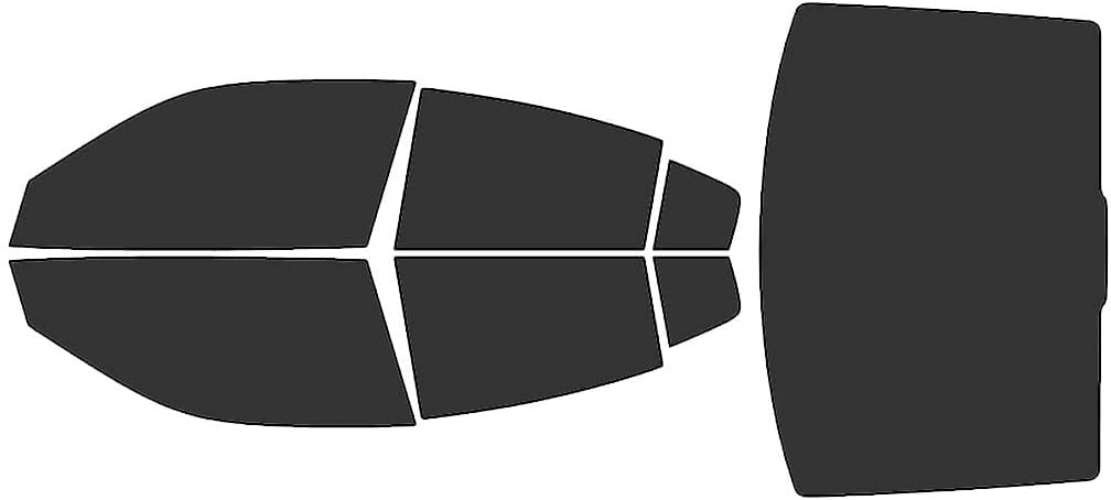 Rvinyl Window Tint Kit Compatible with Dodge Charger 2015-2023 - Black 20% - Single Ply No Bubble Film - Do it Yourself Vehicle Complete Precut Kit