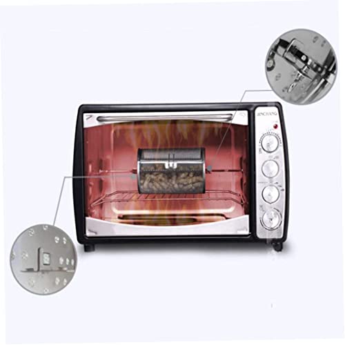 Edelstahl Ofenbraten Korb Rotisserie Grill Korb Elektrisch Röstkäfig rotierende Backkäfig -Grillkorb für Elektroofen Kaffeebohnen Erdnuss BBQ mit Geschenkbox 8 Zoll – Bild 4